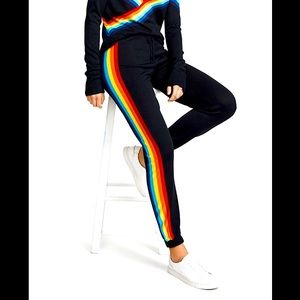Spiritual Gangster X Madeleine Thompson Black Rainbow Bebe Pants